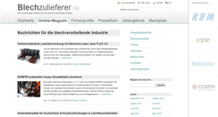 Desktop Screenshot of magazin.blechzulieferer.de