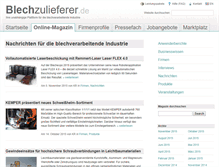 Tablet Screenshot of magazin.blechzulieferer.de